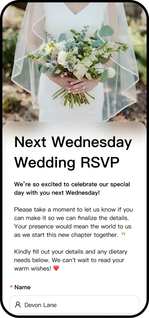 Form with light theme cover