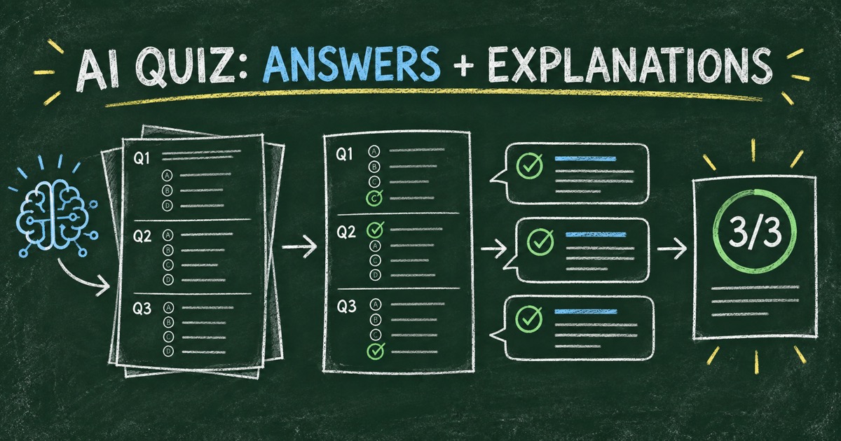 How to Create an AI Quiz with Correct Answers and Explanations