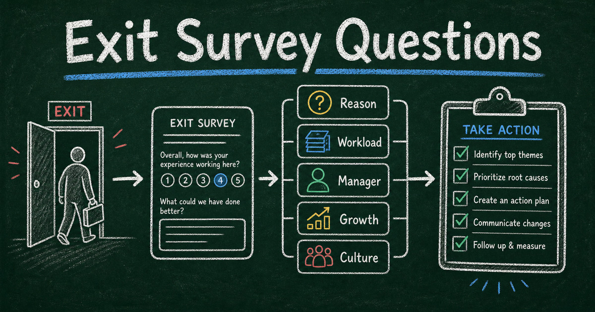 Employee Exit Survey Questions: What to Ask Before Someone Leaves