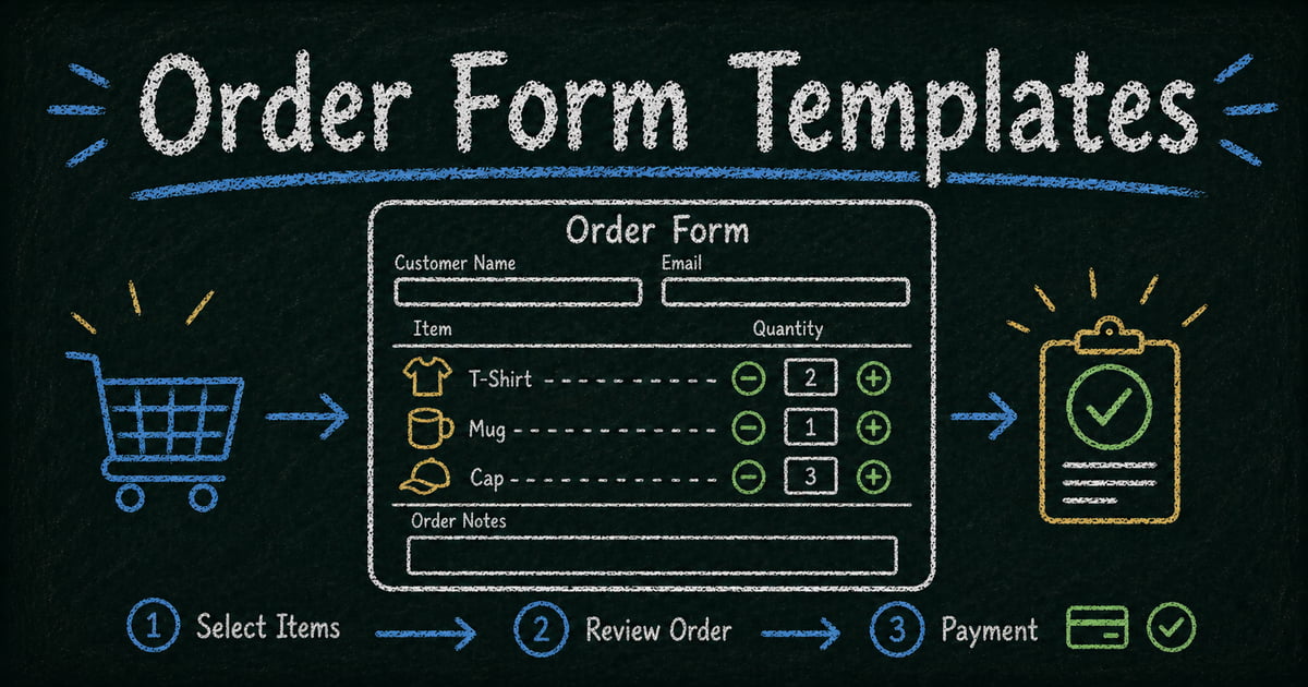 13 Free Order Form Templates for 2026 (with Online Payment)
