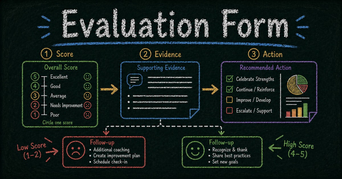 How to Create an Evaluation Form That Generates Feedback Worth Acting On