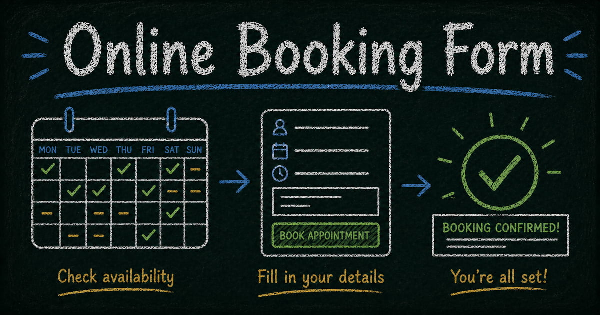 How to Create an Online Booking Form for Appointments and Classes