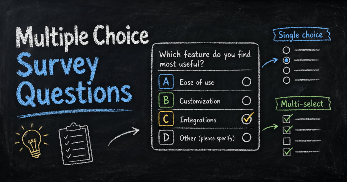 Multiple Choice Survey Questions: Examples, Answer Options, and Common Mistakes