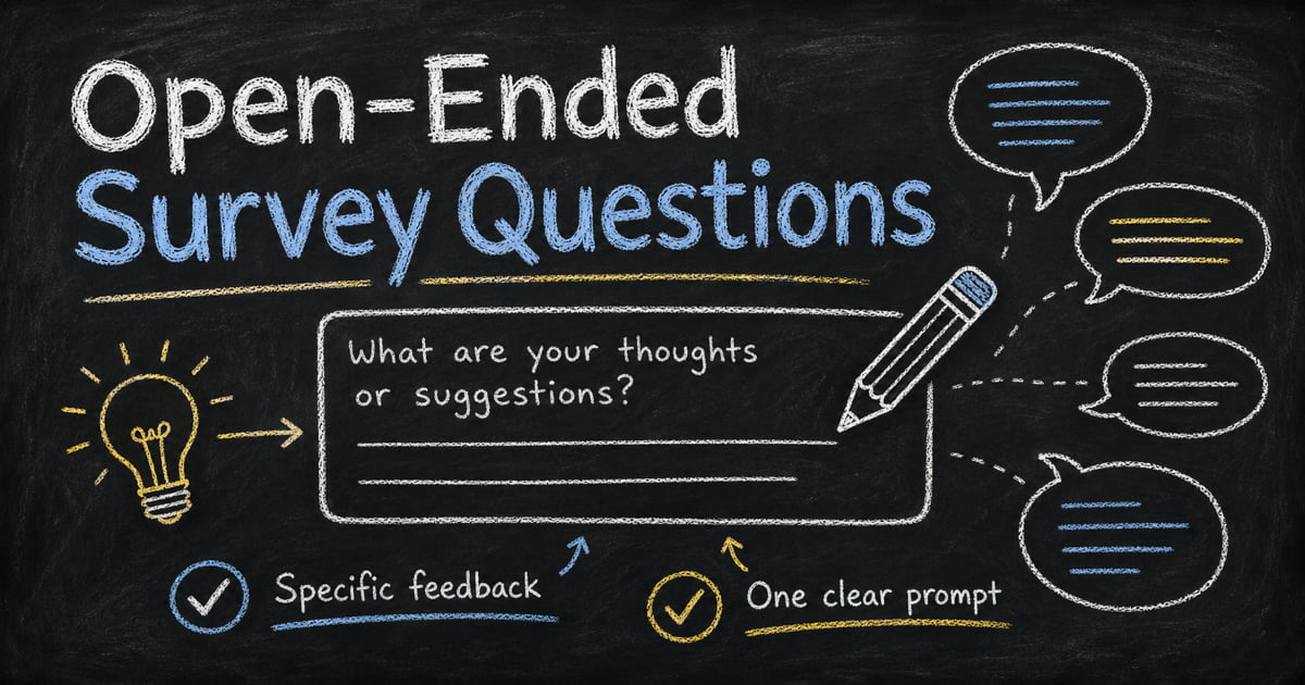 Open-Ended Survey Questions: 75 Examples That Get Useful Answers