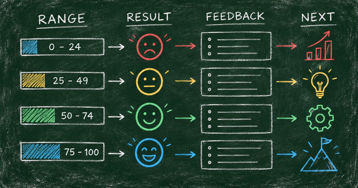 How to Design Quiz Score Ranges and Result Feedback