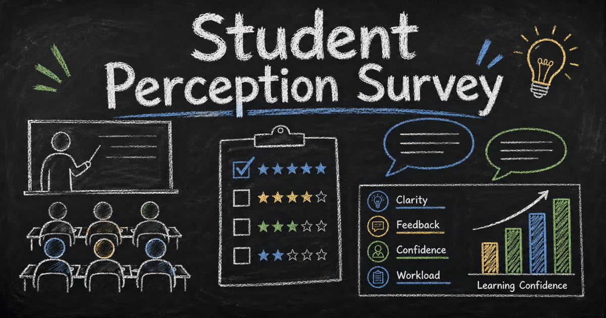 Student Perception Survey: Questions, Template, and Analysis Guide